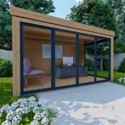 Bureau De Jardin En Bois Massif 11,8m² - Madriers 40mm Traités Teinté Marron Gardy Shelter 12 Bureau De Jardin En Bois Massif 11,8m² - Madriers 40mm Traités Teinté Marron Gardy Shelter -Boutique De Jardin bureau de jardin en bois massif 118m madriers 40mm traites teinte marron gardy shelter 4