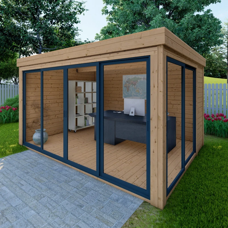 Bureau De Jardin En Bois Massif 11,8m² - Madriers 40mm Traités Teinté Marron Gardy Shelter 3 Bureau De Jardin En Bois Massif 11,8m² - Madriers 40mm Traités Teinté Marron Gardy Shelter