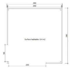Bureau De Jardin En Bois Massif 8,88m² - Madriers 40mm Gardy Shelter -Boutique De Jardin bureau de jardin en bois massif 888m madriers 40mm gardy shelter 2
