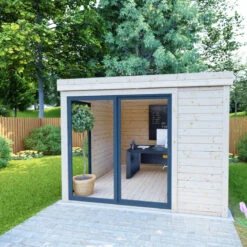 Bureau De Jardin En Bois Massif 8,88m² - Madriers 40mm Gardy Shelter -Boutique De Jardin bureau de jardin en bois massif 888m madriers 40mm gardy shelter 5