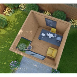 Bureau De Jardin En Bois Massif 8,88m² - Madriers 40mm Traités Teintés Marron Gardy Shelter 12 Bureau De Jardin En Bois Massif 8,88m² - Madriers 40mm Traités Teintés Marron Gardy Shelter -Boutique De Jardin bureau de jardin en bois massif 888m madriers 40mm traites teintes marron gardy shelter 4