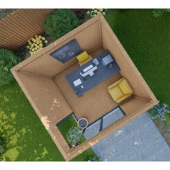 Bureau De Jardin En Bois Massif 8,88m² - Madriers 40mm Traités Teintés Marron Gardy Shelter 13 Bureau De Jardin En Bois Massif 8,88m² - Madriers 40mm Traités Teintés Marron Gardy Shelter -Boutique De Jardin bureau de jardin en bois massif 888m madriers 40mm traites teintes marron gardy shelter 5