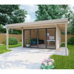 Bureau De Jardin En Bois Massif Avec Terrasse 16,5m² - Madriers 40mm Gardy Shelter 11 Bureau De Jardin En Bois Massif Avec Terrasse 16,5m² - Madriers 40mm Gardy Shelter -Boutique De Jardin bureau de jardin en bois massif avec terrasse 165m madriers 40mm gardy shelter 3