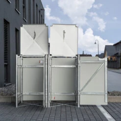 Cache-poubelle 2 Compartiments Müllbox En Aluminium Gris 2x240L – HIDE 12 Cache-poubelle 2 Compartiments Müllbox En Aluminium Gris 2x240L – HIDE -Boutique De Jardin cache poubelle 2 compartiments mullbox en aluminium gris 2x240l hide 4