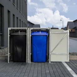 Cache-poubelle 2 Compartiments Müllbox En Aluminium Gris 2x240L – HIDE 13 Cache-poubelle 2 Compartiments Müllbox En Aluminium Gris 2x240L – HIDE -Boutique De Jardin cache poubelle 2 compartiments mullbox en aluminium gris 2x240l hide 5