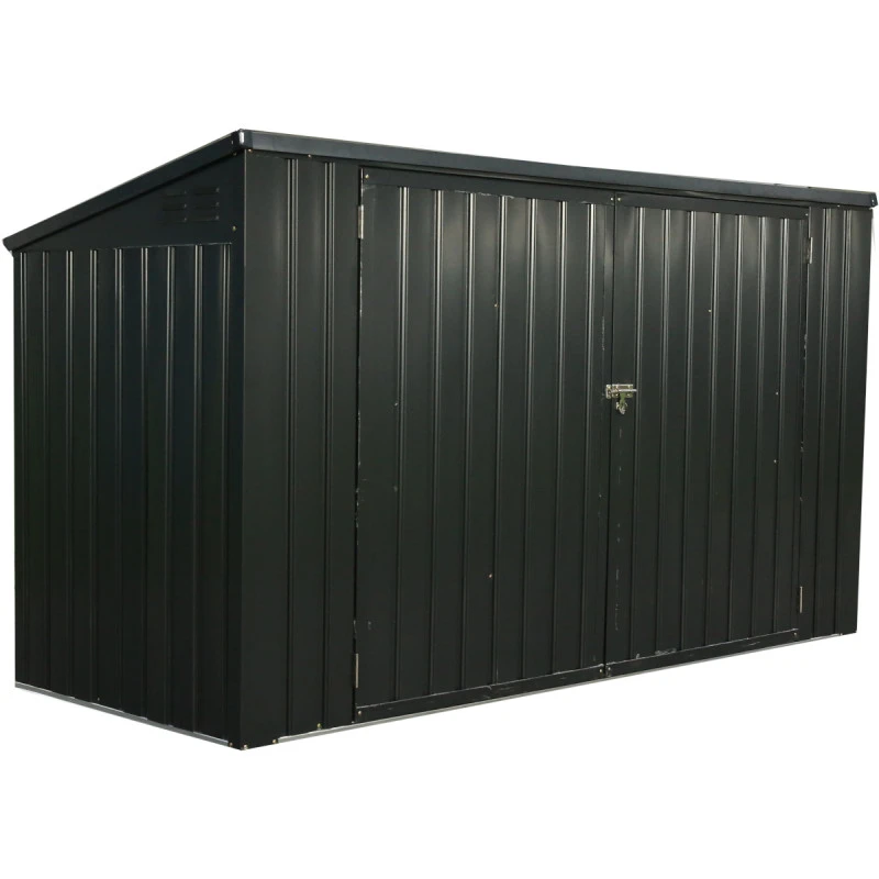 Cache-poubelle Double 172x100x131cm En Acier Pour Conteneurs 240L – Westmann 4 Cache-poubelle Double 172x100x131cm En Acier Pour Conteneurs 240L – Westmann – Image 2