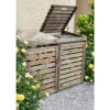 Cache Poubelle Double En Bois Massif Traité Autoclave – NEW CHESTER – Forest Style -Boutique De Jardin cache poubelle double en bois massif traite autoclave new chester forest style