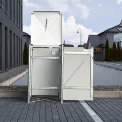 Cache-poubelle Müllbox En Aluminium Gris 240L – HIDE 11 Cache-poubelle Müllbox En Aluminium Gris 240L – HIDE -Boutique De Jardin cache poubelle mullbox en aluminium gris 240l hide 3