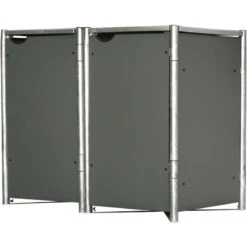 Cache-poubelle 2 Compartiments Müllbox En Aluminium Gris 2x140L – HIDE 10 Cache-poubelle 2 Compartiments Müllbox En Aluminium Gris 2x140L – HIDE -Boutique De Jardin cache poubelle mullbox en aluminium gris 2x140l hide 2