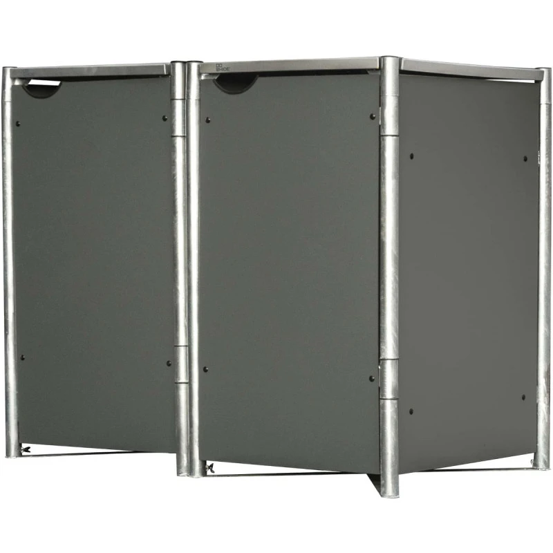 Cache-poubelle 2 Compartiments Müllbox En Aluminium Gris 2x140L – HIDE 5 Cache-poubelle 2 Compartiments Müllbox En Aluminium Gris 2x140L – HIDE – Image 3