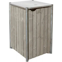 Cache-poubelle Müllbox En Bois Traité Gris 240L – HIDE 10 Cache-poubelle Müllbox En Bois Traité Gris 240L – HIDE -Boutique De Jardin cache poubelle mullbox en bois traite gris 240l hide 2