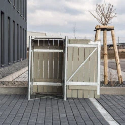 Cache-poubelle Müllbox En Bois Traité Gris 240L – HIDE 12 Cache-poubelle Müllbox En Bois Traité Gris 240L – HIDE -Boutique De Jardin cache poubelle mullbox en bois traite gris 240l hide 4