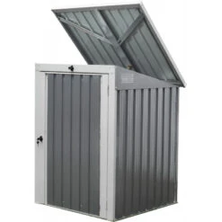 Cache-poubelle Simple En Acier Pour Conteneurs 240L – Westmann 11 Cache-poubelle Simple En Acier Pour Conteneurs 240L – Westmann -Boutique De Jardin cache poubelle simple en acier pour conteneurs 240l westmann 3