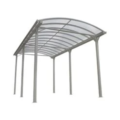 Carport Camping Car Blanc En Aluminium 3,60x7,62m Et Polycarbonate 6mm X-METAL -Boutique De Jardin carport camping car blanc en aluminium 360x766m et polycarbonate 6mm x metal 3