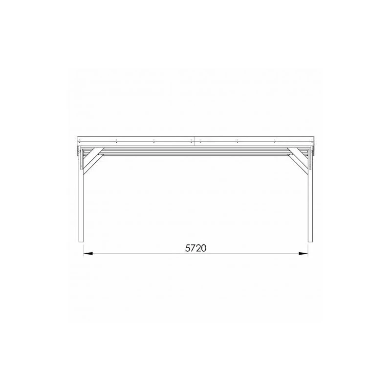 Carport Double 30,7m² En Bois Autoclave Marron Victor - Forest Style 6 Carport Double 30,7m² En Bois Autoclave Marron Victor - Forest Style – Image 4