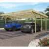 Carport Double 31m² En Bois Autoclave FSC Jean – Forest Style -Boutique De Jardin carport double 31m en bois autoclave fsc jean forest style