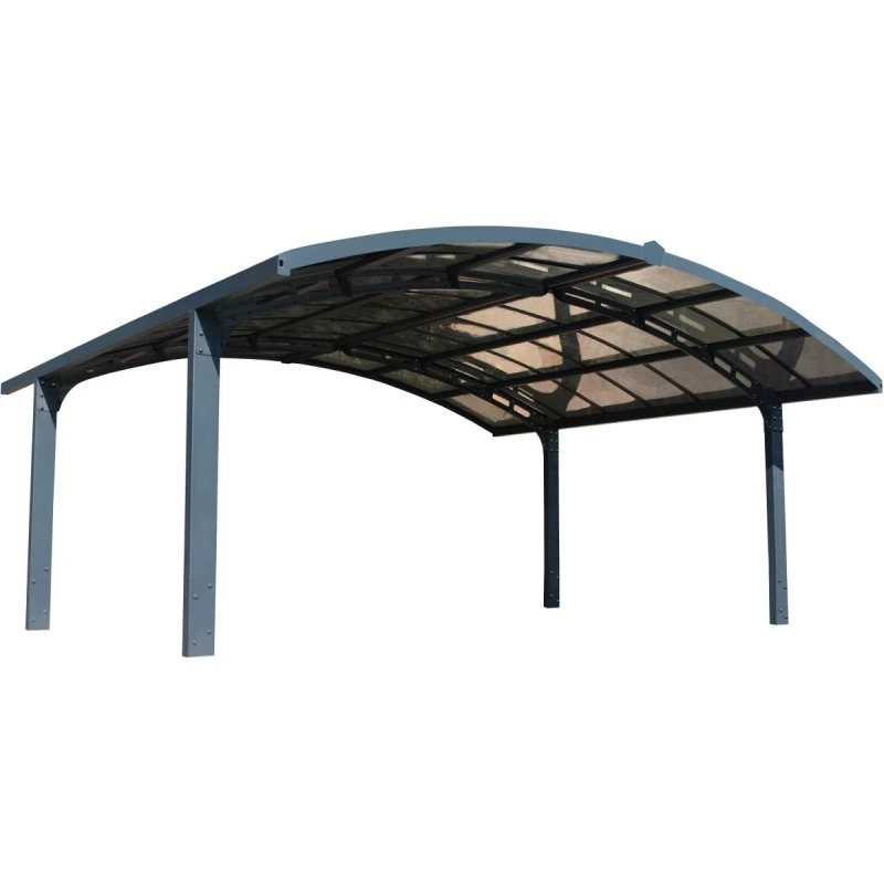 Carport Double En Alu Gris Et Polycarbonate Arizona Breeze 5000 Palram - Canopia 7 Carport Double En Alu Gris Et Polycarbonate Arizona Breeze 5000 Palram - Canopia – Image 5