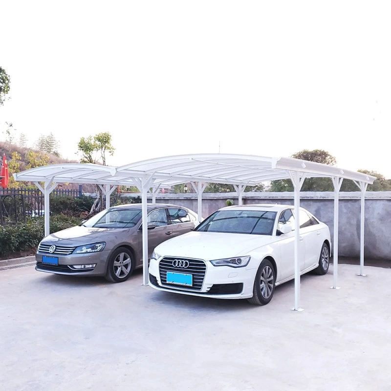 Carport Double En Aluminium Laqué Blanc Et Polycarbonate 6mm X-METAL 5 Carport Double En Aluminium Laqué Blanc Et Polycarbonate 6mm X-METAL – Image 3