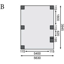 Carport Double En Bois Autoclave 28,3m² Avec Poteau En Arc Et Toit En Acier – KARIBU -Boutique De Jardin carport double en bois autoclave 283m avec poteau en arc et toit en acier karibu 3