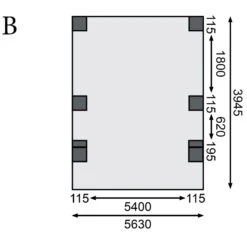 Carport Double En Bois Autoclave 28,3m², Toit En PVC Gris Et Deux Poteaux En Arc – KARIBU -Boutique De Jardin carport double en bois autoclave 283m toit en pvc gris et deux poteaux en arc karibu 3