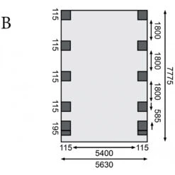 Carport Double En Bois Autoclave 50,9m², Toit En Acier Et Deux Poteaux En Arc – KARIBU -Boutique De Jardin carport double en bois autoclave 509m toit en acier et deux poteaux en arc karibu 3