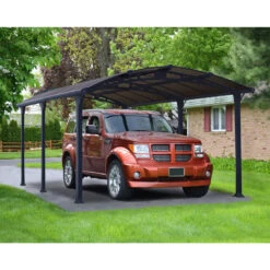 Carport En Alu Gris Et Polycarbonate 1 Voiture 18,2m² Arcadia™ 5000 – Canopia 11 Carport En Alu Gris Et Polycarbonate 1 Voiture 18,2m² Arcadia™ 5000 – Canopia -Boutique De Jardin carport en alu gris et polycarbonate 1 voiture 182m arcadia 5000 canopia 3