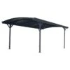 Carport En Aluminium Anthracite 3x4,34m Et Polycarbonate 6mm X-METAL -Boutique De Jardin carport en aluminium anthracite 3x434m et polycarbonate 6mm x metal