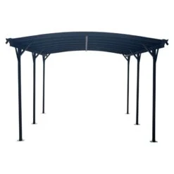 Carport En Aluminium Anthracite 3x5,05m Et Polycarbonate 6mm X-METAL -Boutique De Jardin carport en aluminium anthracite 3x505m et polycarbonate 6mm x metal 3