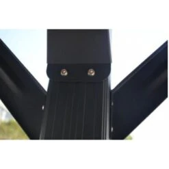 Carport En Aluminium Anthracite 3x6,47m Et Polycarbonate 6mm X-METAL -Boutique De Jardin carport en aluminium anthracite 3x647m et polycarbonate 6mm x metal 3