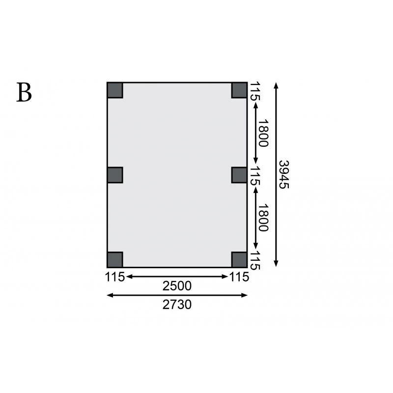 Carport En Bois Autoclave 15m² Et Toit En PVC Gris – KARIBU 7 Carport En Bois Autoclave 15m² Et Toit En PVC Gris – KARIBU – Image 5