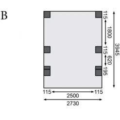 Carport En Bois Autoclave 15m², Toit En Acier Et Deux Poteaux En Arc – KARIBU -Boutique De Jardin carport en bois autoclave 15m toit en acier et deux poteaux en arc karibu 3