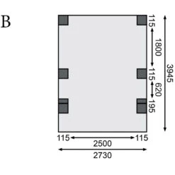 Carport En Bois Autoclave 15m², Toit En PVC Gris Et Deux Poteaux En Arc – KARIBU -Boutique De Jardin carport en bois autoclave 15m toit en pvc gris et deux poteaux en arc karibu 3
