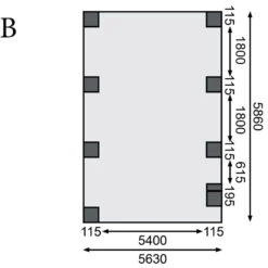 Carport En Bois Autoclave 20,9m² Et Toit En Acier – KARIBU -Boutique De Jardin carport en bois autoclave 209m et toit en acier karibu 3