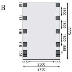 Carport En Bois Autoclave 20,9m², Toit En Acier Et Deux Poteaux En Arc – KARIBU -Boutique De Jardin carport en bois autoclave 209m toit en acier et deux poteaux en arc karibu 3
