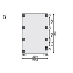 Carport En Bois Autoclave 21m² Avec Poteau En Arc Et Toit En PVC Gris – KARIBU 11 Carport En Bois Autoclave 21m² Avec Poteau En Arc Et Toit En PVC Gris – KARIBU -Boutique De Jardin carport en bois autoclave 21m avec poteau en arc et toit en pvc gris karibu 3