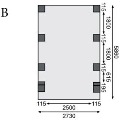 Carport En Bois Autoclave 21m², Toit En PVC Gris Et Deux Poteaux En Arc – KARIBU 11 Carport En Bois Autoclave 21m², Toit En PVC Gris Et Deux Poteaux En Arc – KARIBU -Boutique De Jardin carport en bois autoclave 21m toit en pvc gris et deux poteaux en arc karibu 3