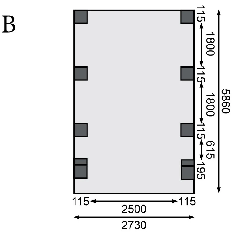 Carport En Bois Autoclave 21m², Toit En PVC Gris Et Deux Poteaux En Arc – KARIBU 6 Carport En Bois Autoclave 21m², Toit En PVC Gris Et Deux Poteaux En Arc – KARIBU – Image 4