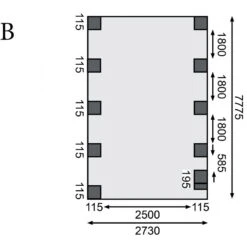 Carport En Bois Autoclave 26,9m² Avec Poteau En Arc Et Toit En Acier – KARIBU -Boutique De Jardin carport en bois autoclave 269m avec poteau en arc et toit en acier karibu 3