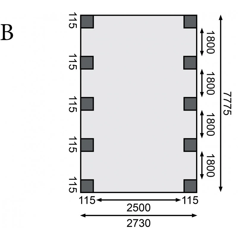 Carport En Bois Autoclave 26,9m² Et Toit En PVC Gris – KARIBU 6 Carport En Bois Autoclave 26,9m² Et Toit En PVC Gris – KARIBU – Image 4