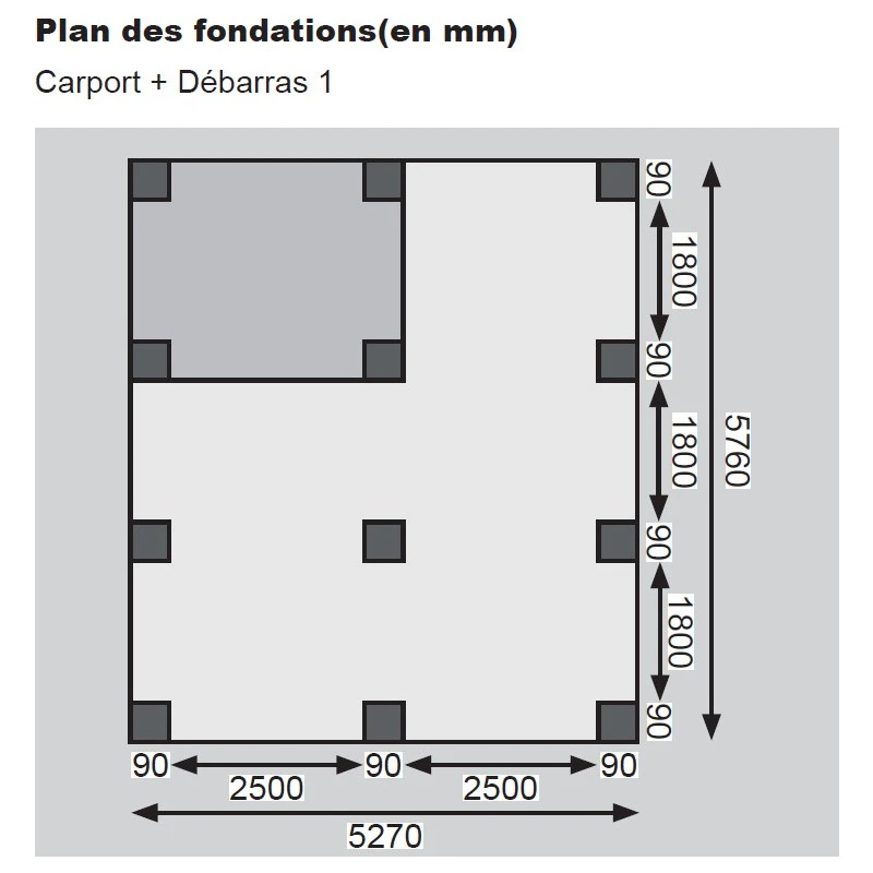 Carport En Bois Autoclave 30,35m² Avec Petit Débarras - Karibu 4 Carport En Bois Autoclave 30,35m² Avec Petit Débarras - Karibu – Image 2