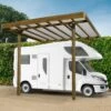 Carport Modulable Camping Car 4x5x4m En Bois Traité Autoclave - SOLID -Boutique De Jardin carport modulable camping car 4x5x4m en bois traite autoclave solid