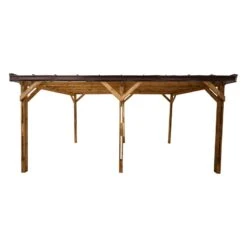 Carport Monopente En Bois 15,6m² Traité Marron - Gardy Shelter 9 Carport Monopente En Bois 15,6m² Traité Marron - Gardy Shelter -Boutique De Jardin carport monopente en bois 156m traite marron gardy shelter 1