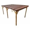 Carport Monopente En Bois 15,6m² Traité Marron - Gardy Shelter -Boutique De Jardin carport monopente en bois 156m traite marron gardy shelter