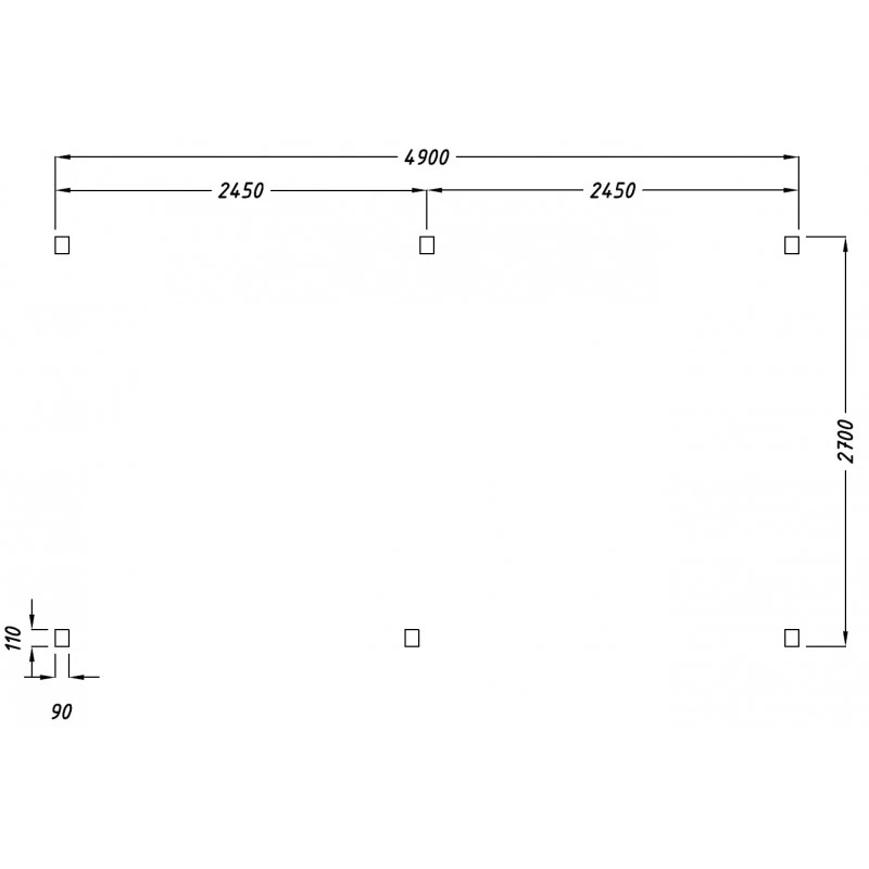 Carport Monopente En Bois 15,6m² Traité Marron - Gardy Shelter 8 Carport Monopente En Bois 15,6m² Traité Marron - Gardy Shelter – Image 6