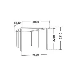 Carport Simple 15,40m² En Bois Autoclave FSC Henri - Forest Style -Boutique De Jardin carport simple 1536m en bois autoclave fsc paco madeira 2