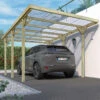 Carport Simple 15,6m² En Bois Autoclave FSC Jean - Forest Style 2 Carport Simple 15,6m² En Bois Autoclave FSC Jean - Forest Style -Boutique De Jardin carport simple 156m en bois autoclave fsc jean forest style