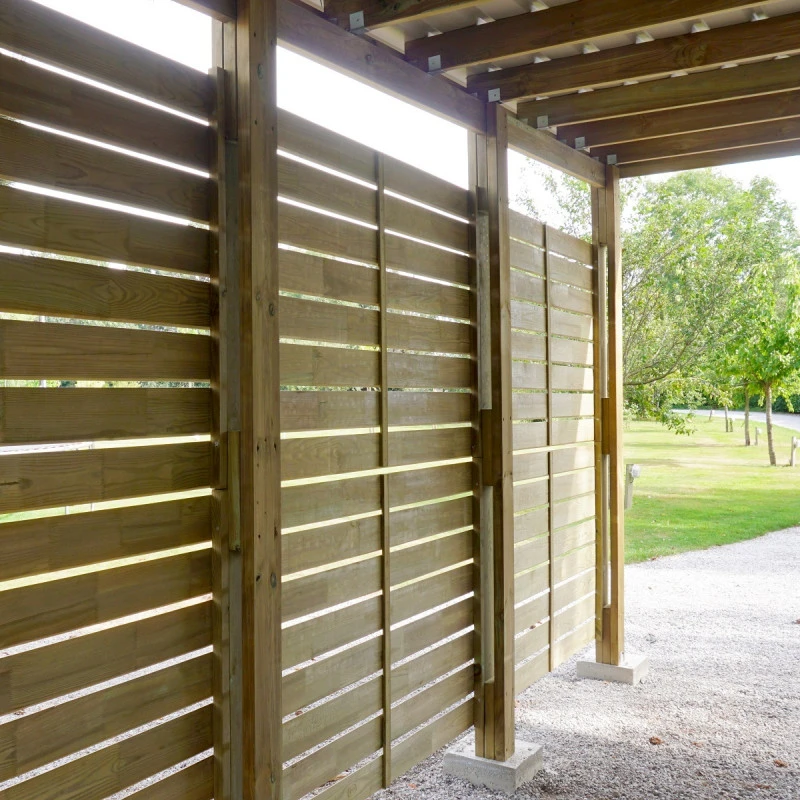 Carport Simple En Bois Autoclave 19,6m² + Toit En Acier César – Forest Style 7 Carport Simple En Bois Autoclave 19,6m² + Toit En Acier César – Forest Style – Image 5