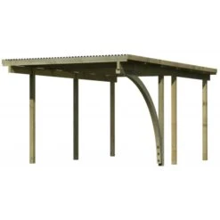 Carport Simple En Bois Autoclave Avec Toit PVC Et 1 Arc D'entrée 14,9m² - 304x490cm - Karibu 10 Carport Simple En Bois Autoclave Avec Toit PVC Et 1 Arc D'entrée 14,9m² - 304x490cm - Karibu -Boutique De Jardin carport simple en bois autoclave avec toit pvc et 1 arc d entree 149m 304x490cm karibu 2