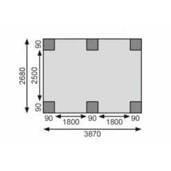 Carport Simple En Bois Autoclave Avec Toit PVC Et 2 Arcs D'entrée 14,9m² - 304x490cm - Karibu 13 Carport Simple En Bois Autoclave Avec Toit PVC Et 2 Arcs D'entrée 14,9m² - 304x490cm - Karibu -Boutique De Jardin carport simple en bois autoclave avec toit pvc et 2 arcs d entree 149m 304x490cm karibu 5