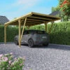 Carport Simple En Bois FSC Autoclave + Couverture En Polycarbonate 16,5m² Victor Modern - Forest Style 2 Carport Simple En Bois FSC Autoclave + Couverture En Polycarbonate 16,5m² Victor Modern - Forest Style -Boutique De Jardin carport simple en bois fsc autoclave couverture en polycarbonate 165m victor modern forest style